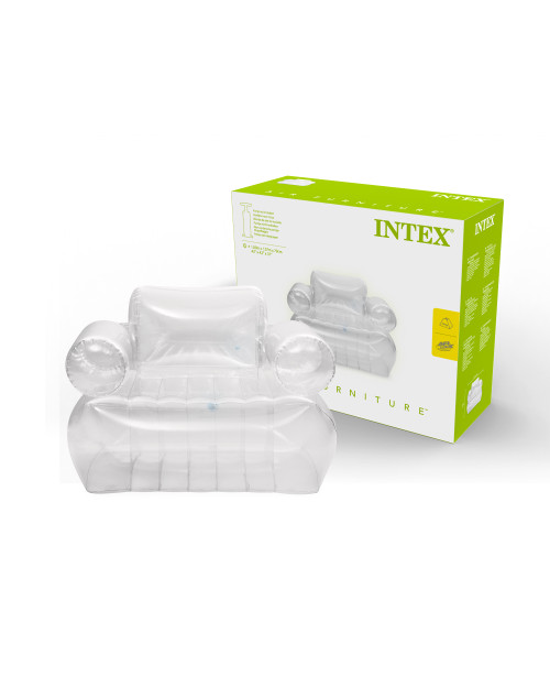 Intex Transparent Armchair Inflatable Lounge Chair