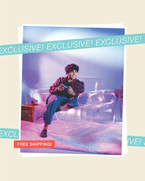 intex Transparent Armchair Inflatable Lounge Chair