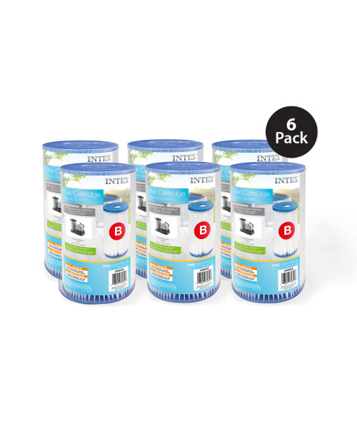 intex Type B Pool Filter Cartridge - 6 Pack