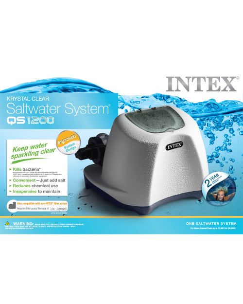 Intex Krystal Clear™ Saltwater Pool Chlorine System - 15 000 Gal