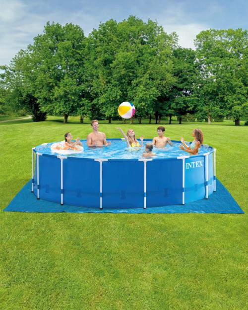 Intex Metal Frame 15' X 48" Above Ground Pool W/ Filter Pump
