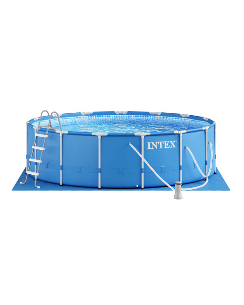 Intex Metal Frame 15' X 48" Above Ground Pool W/ Filter Pump