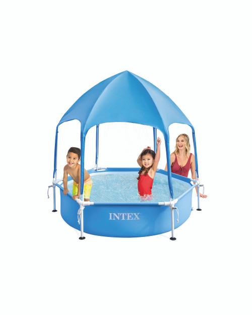 Intex Metal Frame Canopy Metal Frame Pool - 6ft X 15In