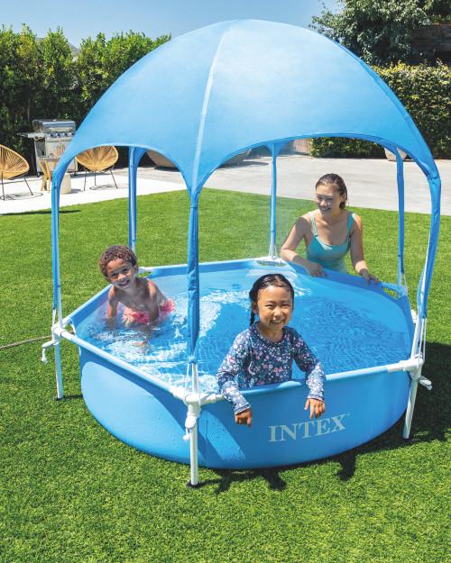 intex Metal Frame Canopy Metal Frame Pool - 6ft X 15In