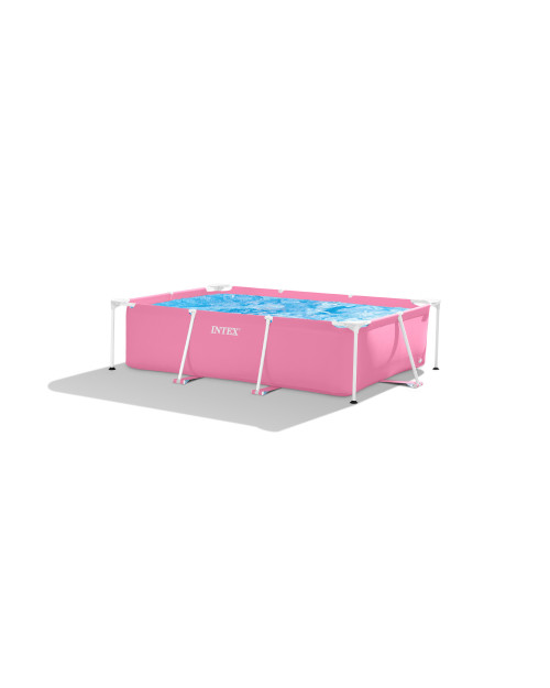 Intex Pink Rectangular Frame Above Ground Pool - 2.2M X 1.5M X 0.6M