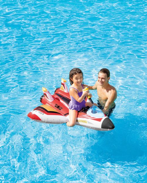 Intex Plane Ride-On Inflatable Pool Floats W/ Water Guns - Assortment
