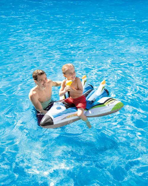 Intex Plane Ride-On Inflatable Pool Floats W/ Water Guns - Assortment