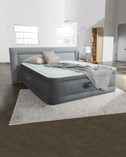 intex PremAire® I Air Mattress 18" Queen w/ Built-In Electric Pump intex PremAire® I Air Mattress 18" Queen w/ Built-In Electric Pump