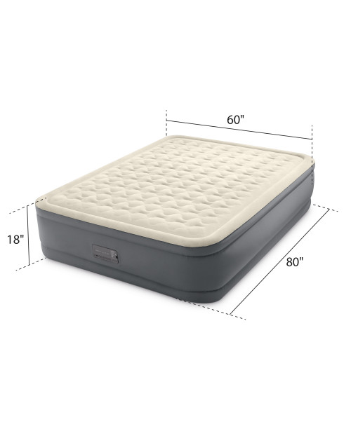 Intex PremAire® II 18" Queen Air Mattress W/ Built-In Electric Pump
