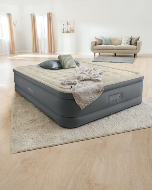 intex PremAire® II 18" Queen Air Mattress w/ Built-In Electric Pump intex PremAire® II 18" Queen Air Mattress w/ Built-In Electric Pump