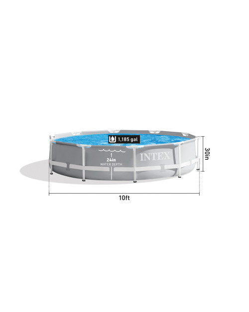 Intex Prism Frame™ 10' X 30" Above Ground Pool W/ Filter Pump