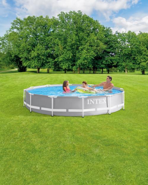 Intex Prism Frame™ 12' X 30" Above Ground Pool (Filter Pump Not Included)