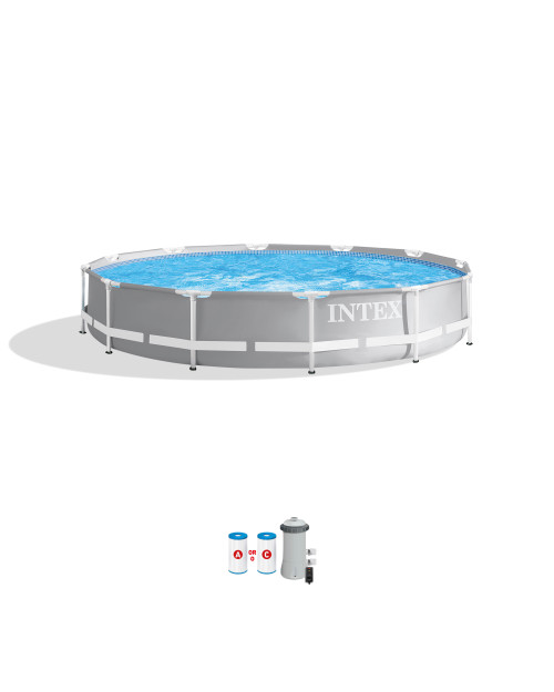 intex Prism Frame™ 12' x 30" Above Ground Pool w/ Filter Pump