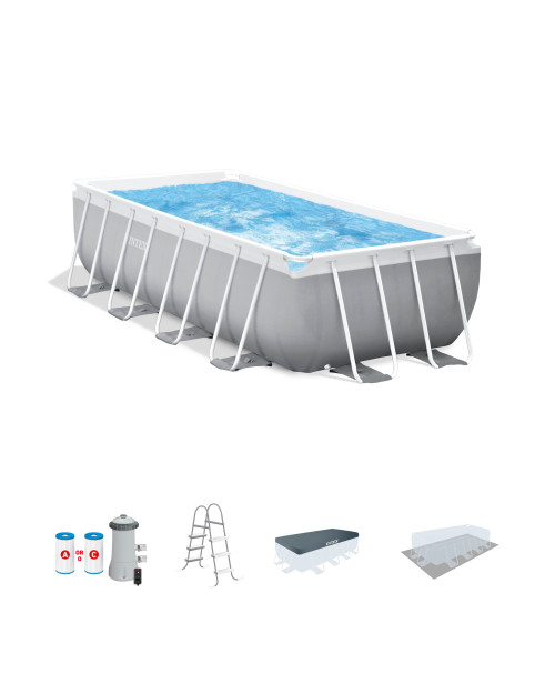 intex Prism Frame™ 16' x 8' x 42" Rectangular Above Ground Pool Set