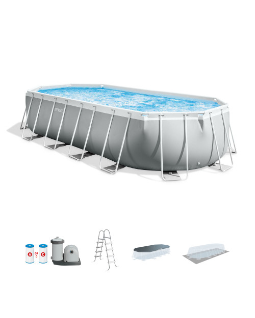 intex Prism Frame™ 20' x 10' x 48" Oval Above Ground Pool Set