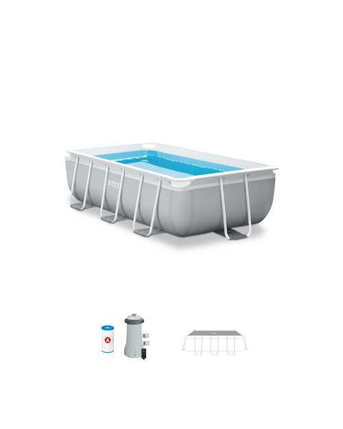 Intex Prism Frame™ 9.8’ X 5.7' X 31.2" Above Ground Premium Pool Set
