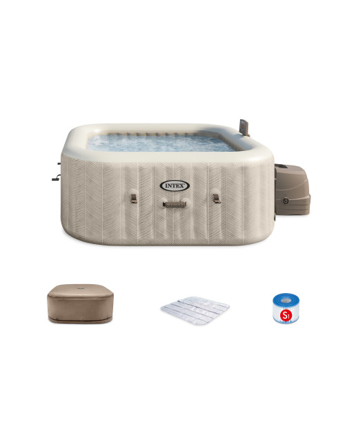Intex PureSpa™ Chevron Deluxe Inflatable Hot Tub Set - 4 Person