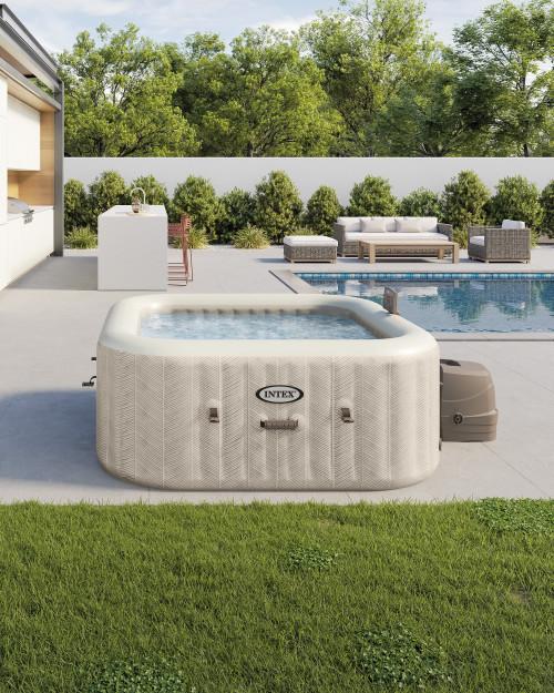 intex PureSpa™ Chevron Deluxe Inflatable Hot Tub Set - 4 Person