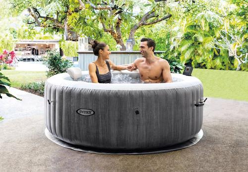 intex PureSpa™ Greywood Deluxe Inflatable Hot Tub Set - 4 Person