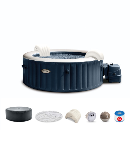 Intex PureSpa™ Plus Bubble Inflatable Hot Tub Set - 4 Person