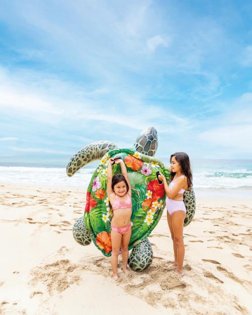 intex Realistic Sea Turtle Ride-On Inflatable Pool Float