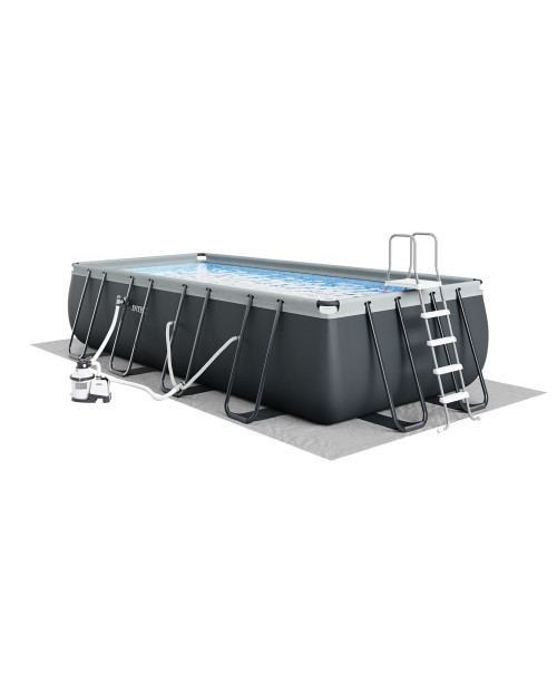 Intex Rectangular Ultra XTR® Frame Above Ground Pool W/ Sand Filter Pump - 18' X 9' X 52"