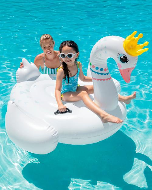 intex Royal Majestic Swan Ride-On Inflatable Pool Float