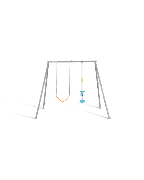 Intex Swing & Glide Two Feature Gray Swing Set W/ FREE Trapeze Bar