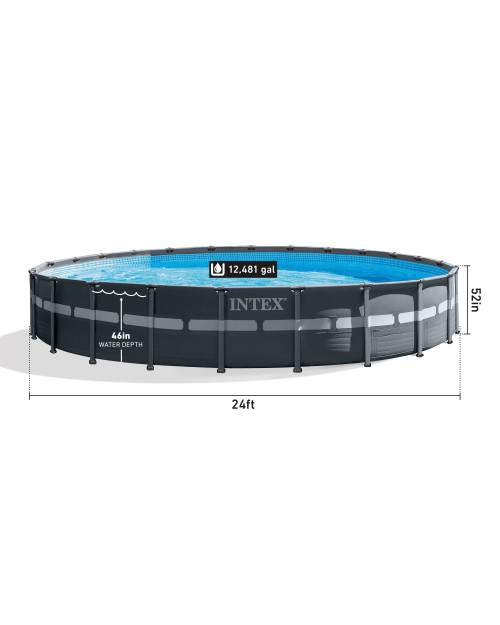 Intex Ultra XTR® Frame Above Ground Pool W/ Sand Filter Pump - 24' X 52"