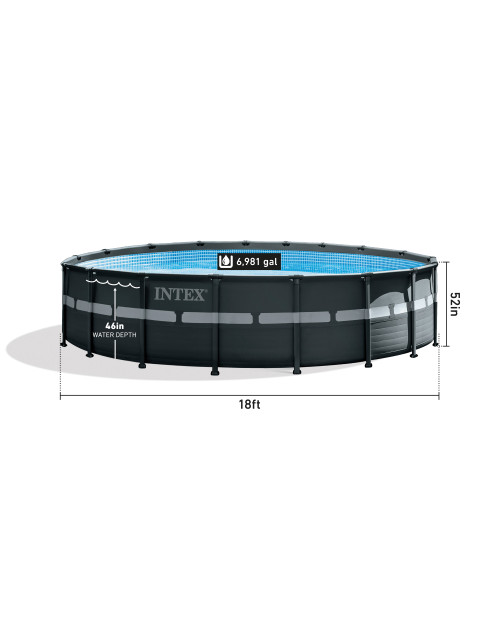 Intex Ultra XTR® Frame Above Ground Pool W/ Sand Filter Pump - 18' X 52"