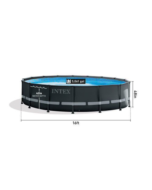 Intex Ultra XTR® Frame Above Ground Pool W/ Sand Filter Pump - 16' X 48"