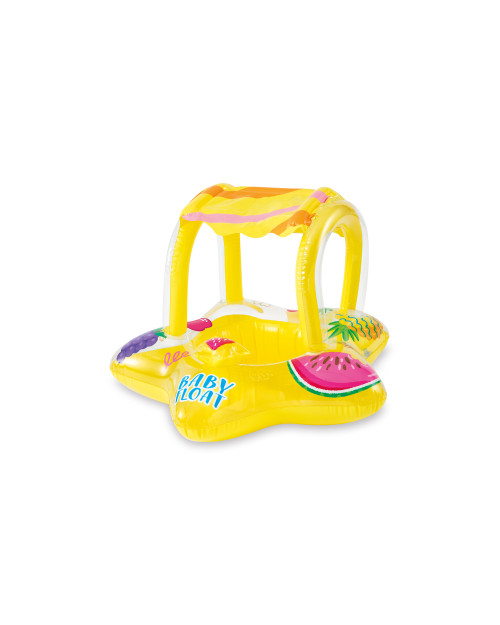 Intex Yellow Kiddie Inflatable Pool Float W/ Sunshade