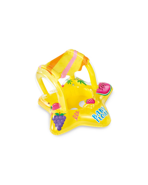 Intex Yellow Kiddie Inflatable Pool Float W/ Sunshade