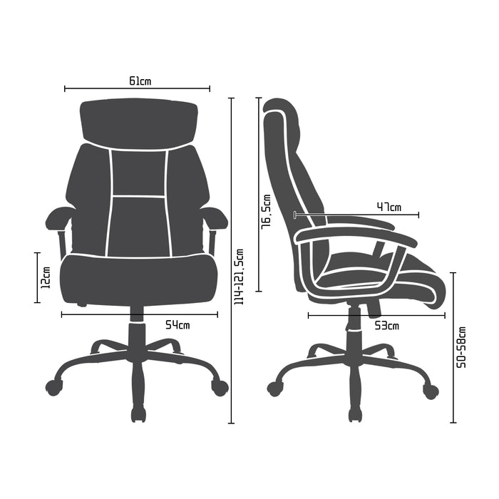 Intimate Wm Heart Alto Mid Back Office Fabric Chair-Silver Grey