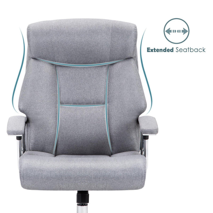 Intimate Wm Heart Alto Mid Back Office Fabric Chair-Silver Grey