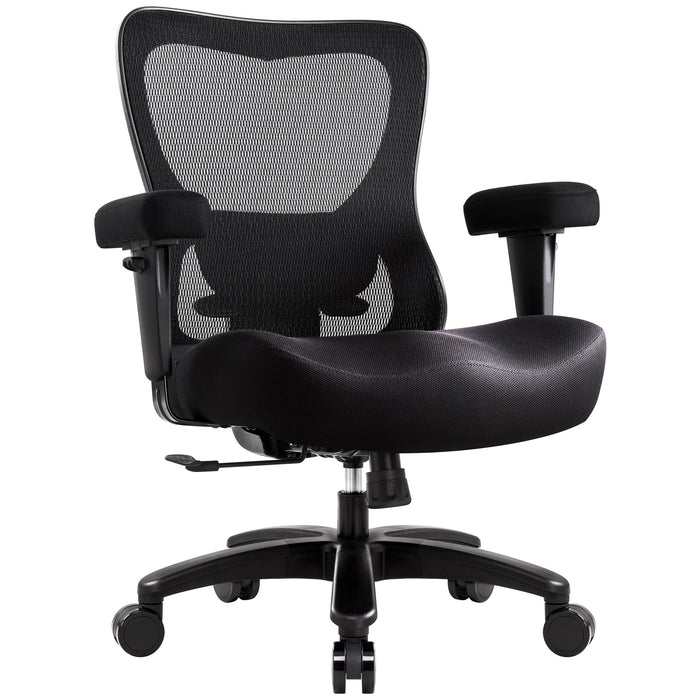 intimate wm heart Big and Tall Office Chair 500lbs Ergonomic Heavy Duty Mesh Desk Chair Executive Computer Chairs with Wide Thick Seat Adjustable Lumbar Support Flip-up Armrests