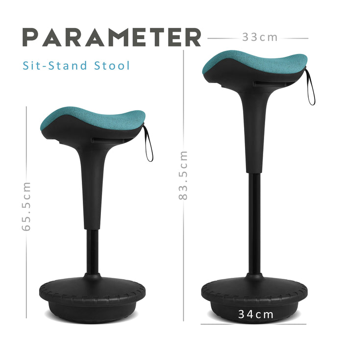 Intimate Wm Heart Mukava Saddle Office Bar Stool Fabric