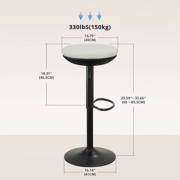 Intimate Wm Heart Standing Desk Chair Ergonomic Perching Stool Height Adjustable Round 360° Swivel Office Stool Without Backrest For Bedroom Kitchen Living Room