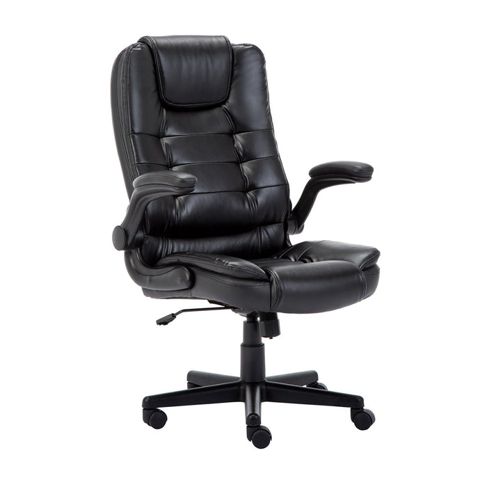 intimate wm heart Trebleo Low Back Executive leather Chair with Flip up Armrest