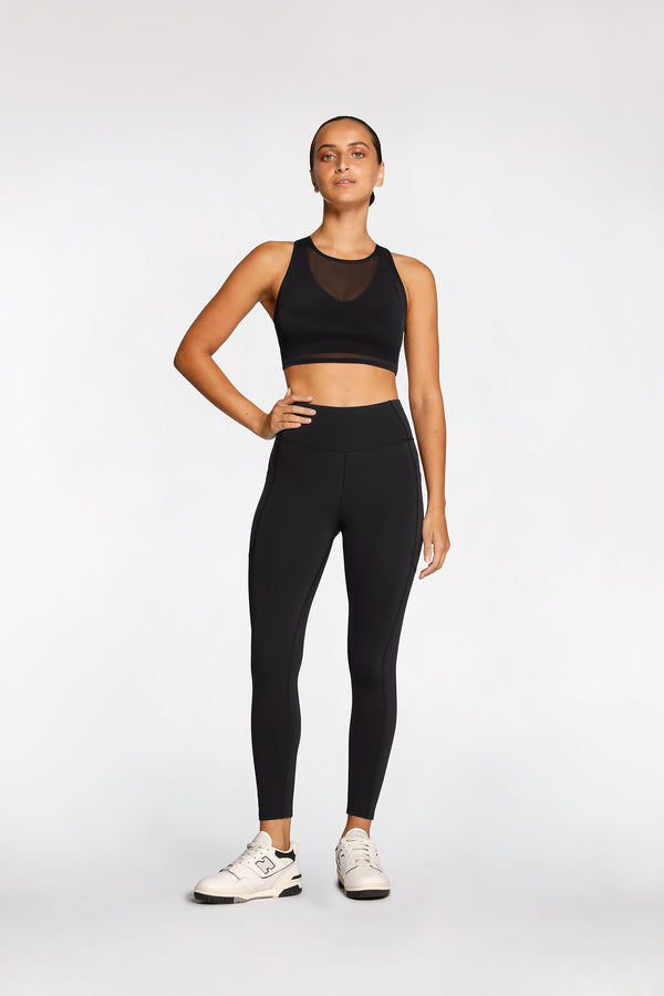 intimo ACTIVE MESH CROP Black