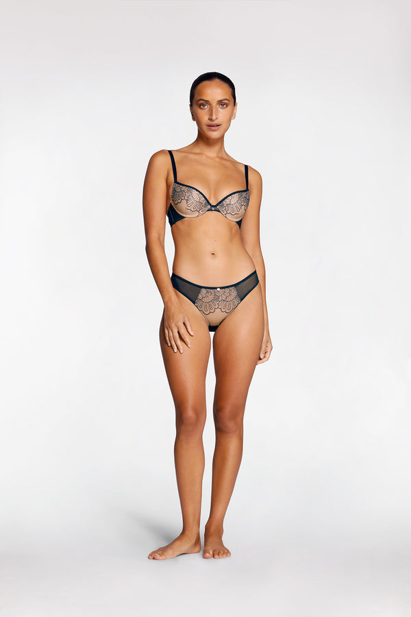 intimo ALAYA PLUNGE CONTOUR BRA Night Sky