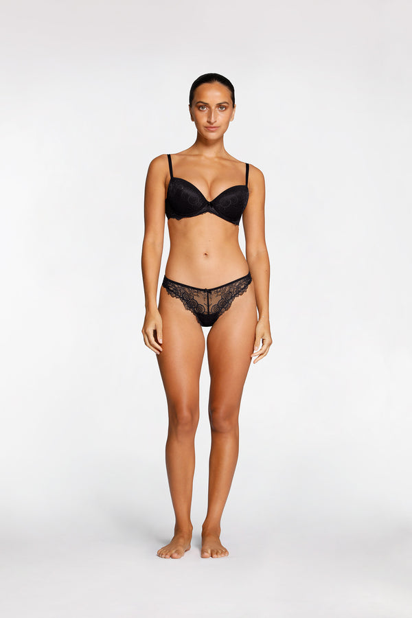intimo AMOUR DREAM PUSH UP BRA Black