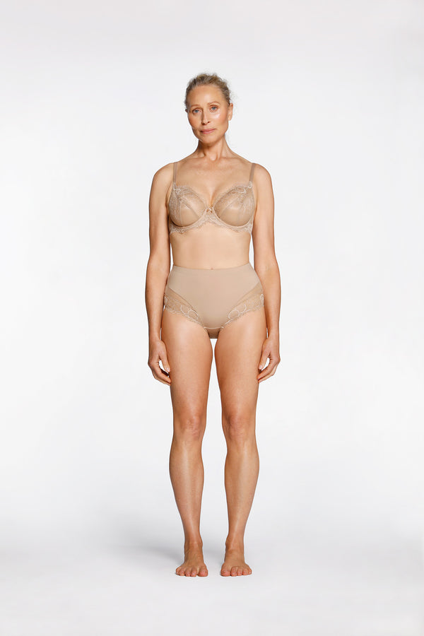 intimo AMOUR HIGH BRIEF Nougat