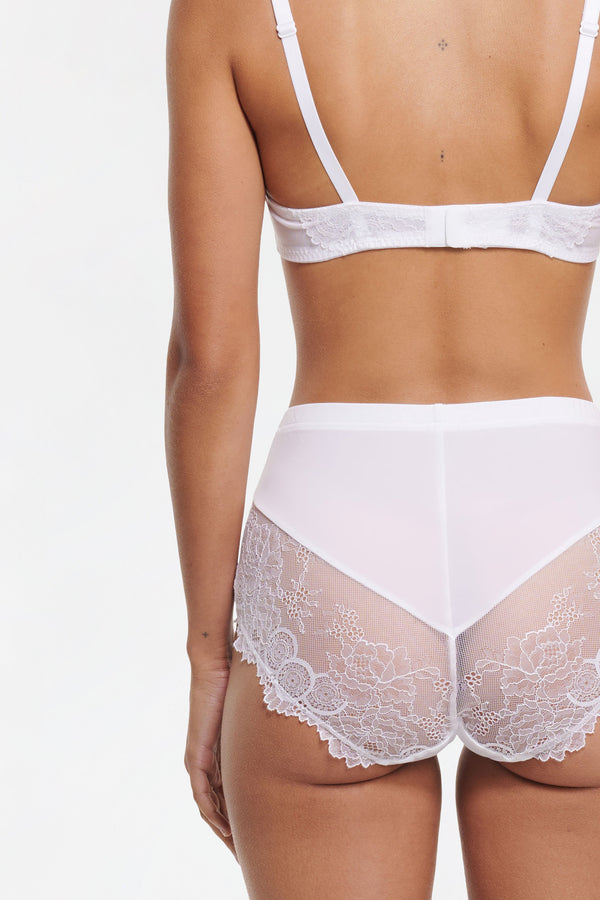 Intimo AMOUR HIGH BRIEF White