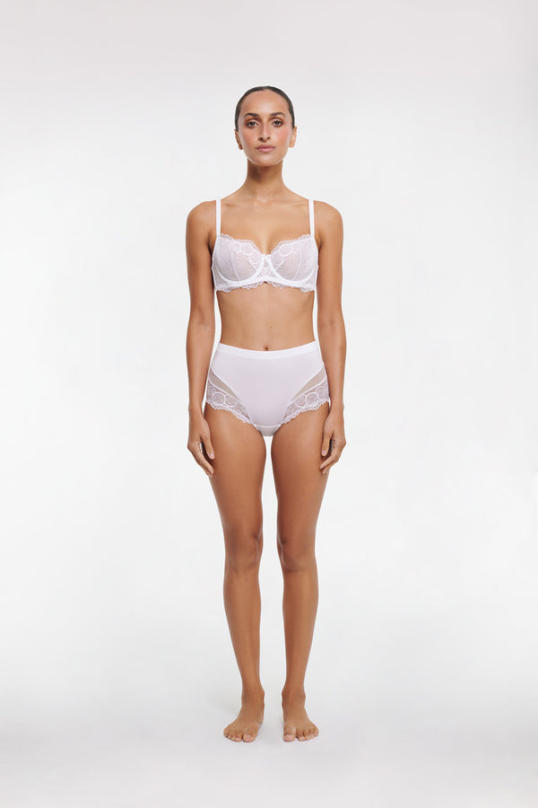 Intimo AMOUR HIGH BRIEF White
