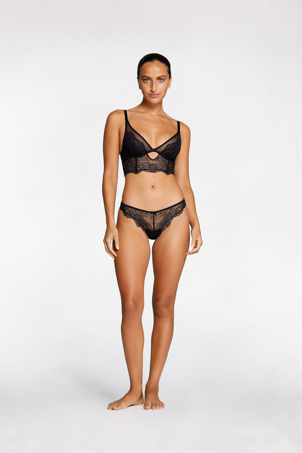 intimo AMOUR PLUNGE SOFT CUP BRA Black