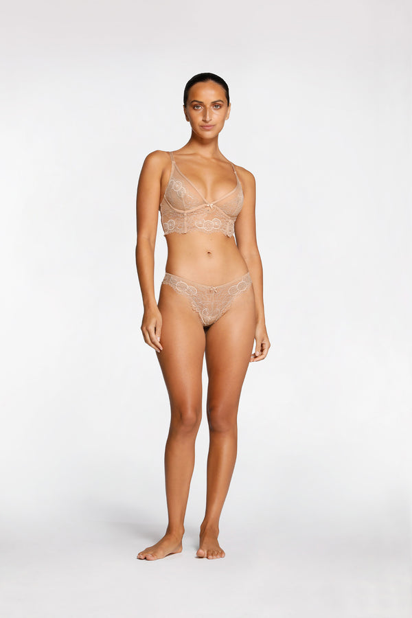 intimo AMOUR PLUNGE SOFT CUP BRA Nougat