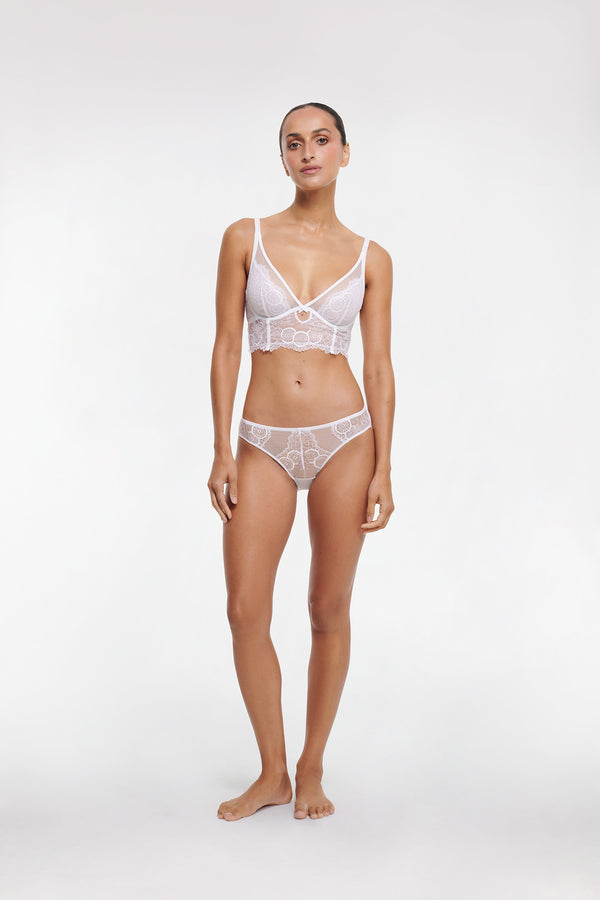 intimo AMOUR PLUNGE SOFT CUP BRA White