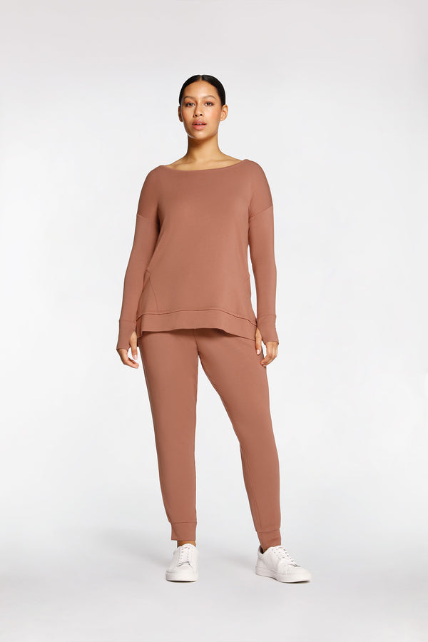 intimo ATHLEISURE SWEATER Russet