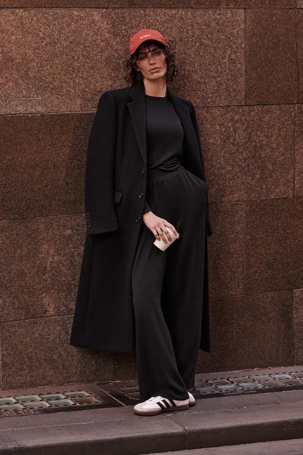 Intimo ATHLEISURE WIDE LEG PANT Black